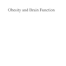 دانلود کتاب Obesity and Brain Function
