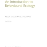 دانلود کتاب An Introduction to Behavioural Ecology, 4th Edition2012