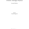 دانلود کتاب Proton Therapy Physics, Second Edition