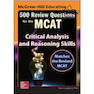دانلود کتاب McGraw-Hill Education 500 Review Questions for the MCAT: Critical An ... 